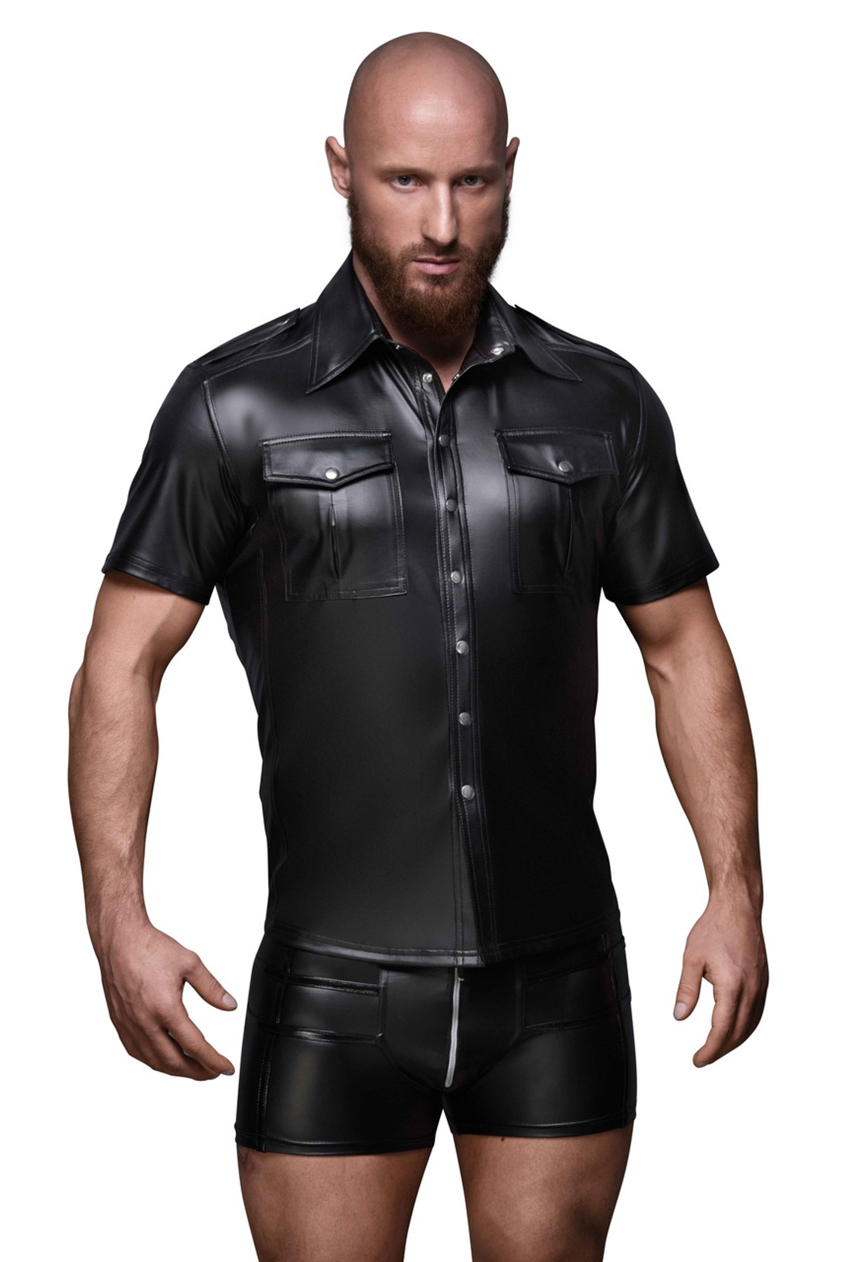H011 Men shirt With Frontpockets