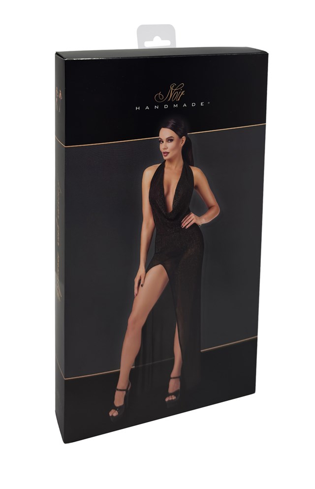 F373 Onyx Liquid Long dress