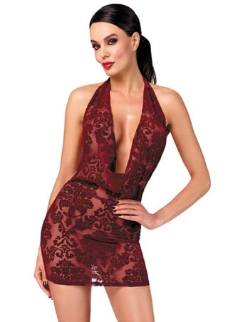 F385 Kink Royal Cascade Mini Dress