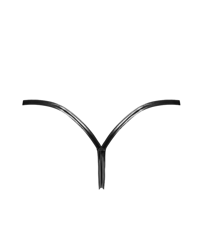 P014 Dominae PVC Panty With Silver Clasp