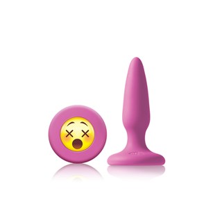 Moji's Wtf Rosa Mini Silikon Plug Med Emoji