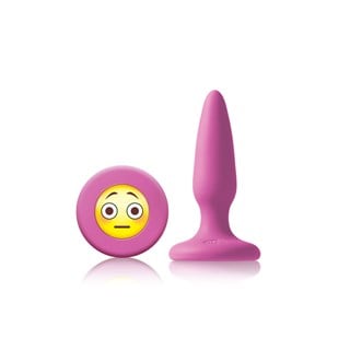 Moji's - Omg Rosa Mini Silikon Plug Med Emoji