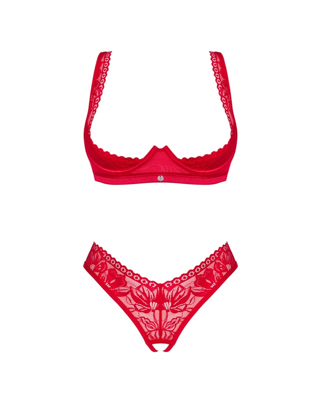 Lacelove Cupless 2-pcs Set Red