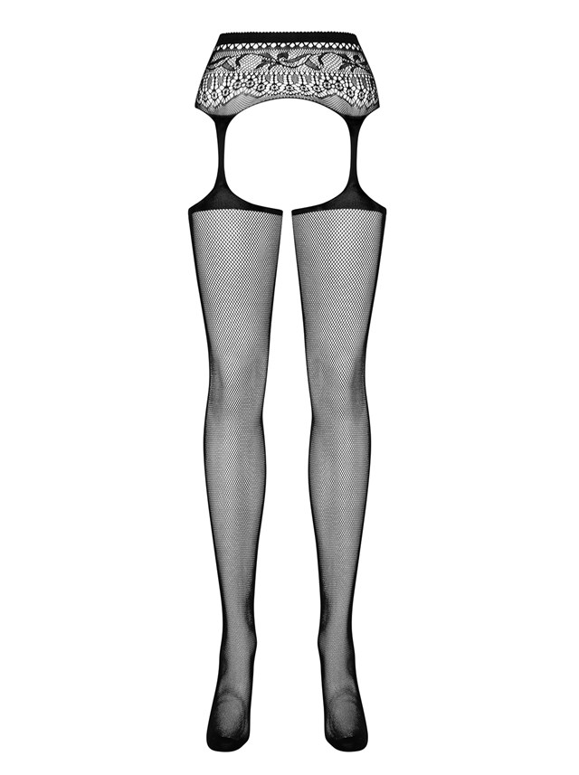 S307 - Black Garter Stockings