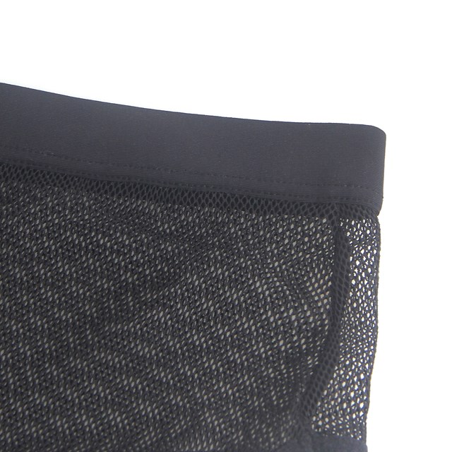 Open Back Mesh Panty Black