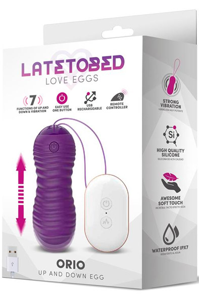 Orio Vibrating Up & Down Egg Purple