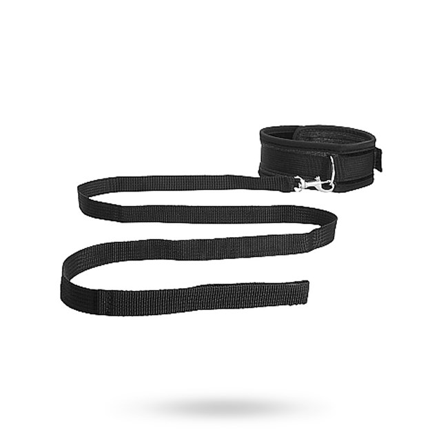 Velvet & Velcro justerbart halsband med koppel