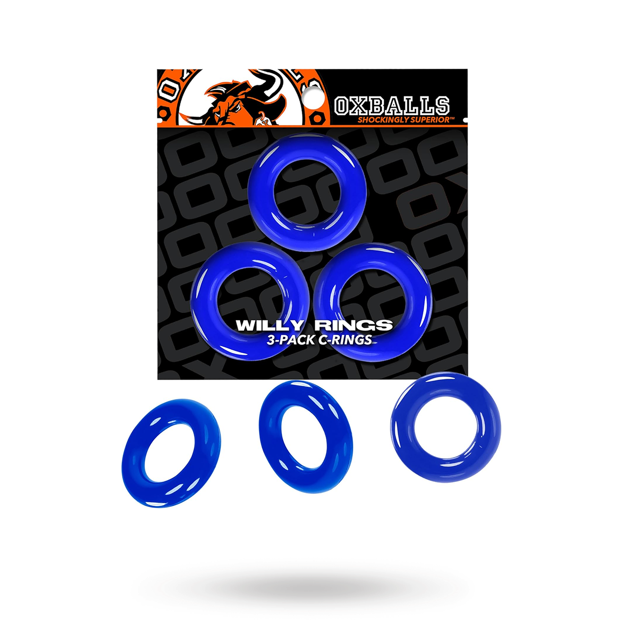 Willy Rings Cock Rings Blue 3-pack | SEXLEKSAKER - MEST FÖR HONOM - Penisringar | Intimast