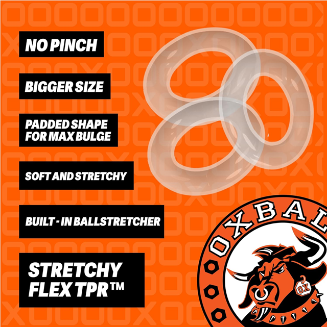 Willy Rings Cock Rings Transparent 3-pack