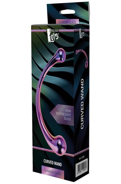 Dream Toys Glamour Glass Curved Wand – 17x3.3 cm