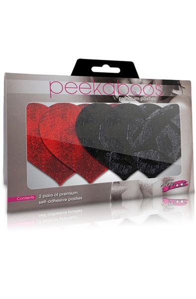 Peekaboo Pasties Stolen Kisses Hearts - Nipple covers