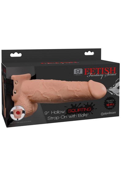 Hollow Squirting Strap-On 22 cm