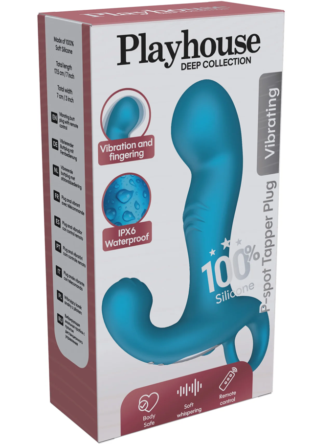 P-spot Tapper Plug Vibrating + Remote