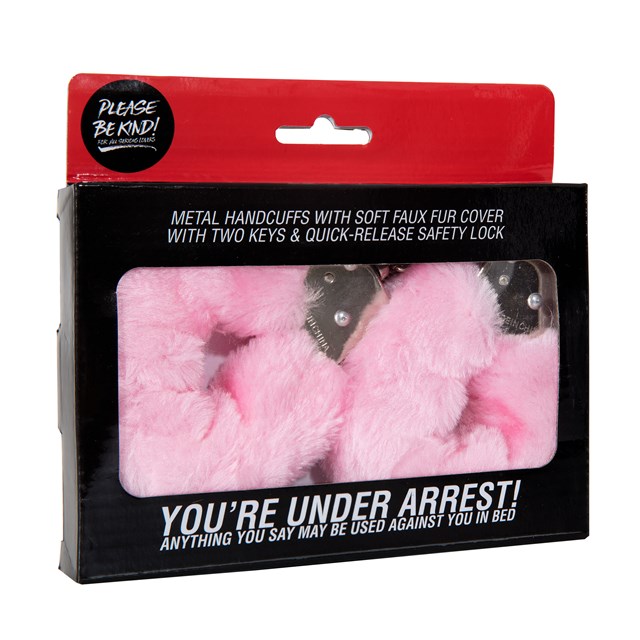 You're Under Arrest! - Pink Furry Cuffs