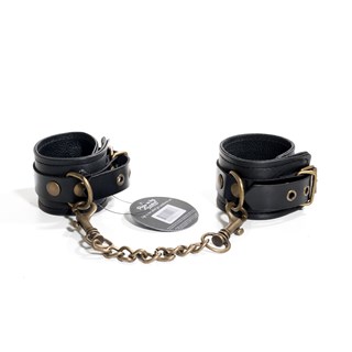 & Restrain Me - Black Wrist Cuffs