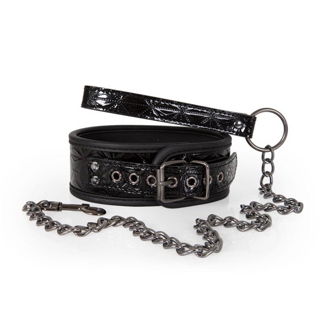 Diabolique Black - Halsband Med Koppel