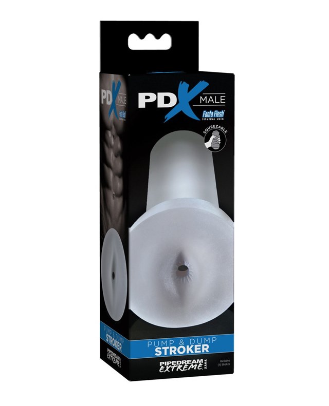 Male Pump & Dump Stroker - Clear