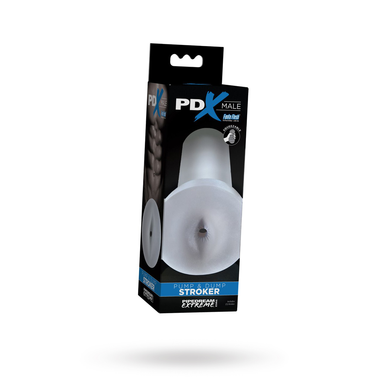 Male Pump & Dump Stroker - Clear