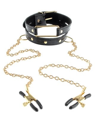 Gold Collar & Nipple Clamps