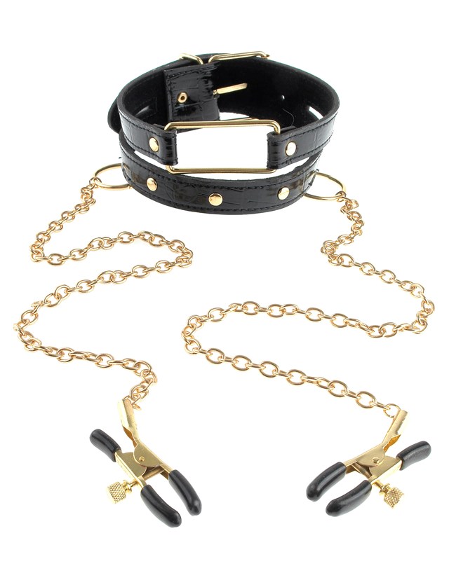 Gold Collar & Nipple Clamps