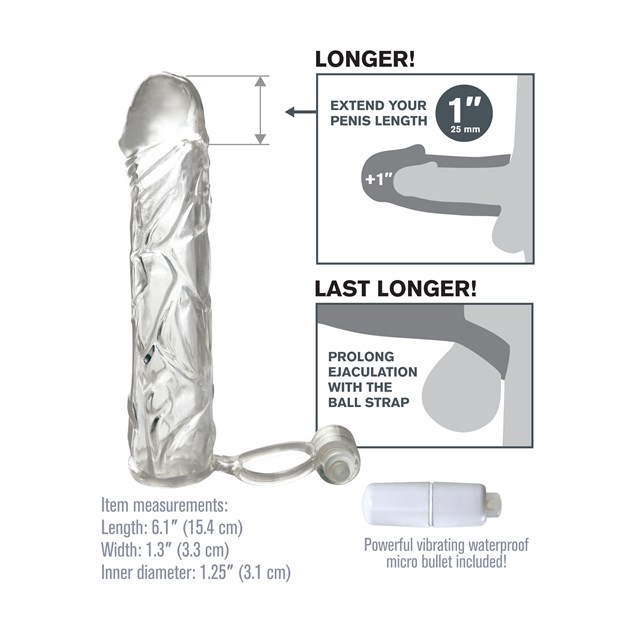 X-tensions Vibrating Super Sleeve