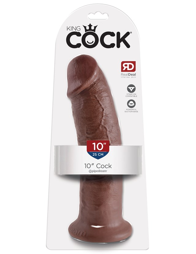 King Cock 25CM Cock - Brown