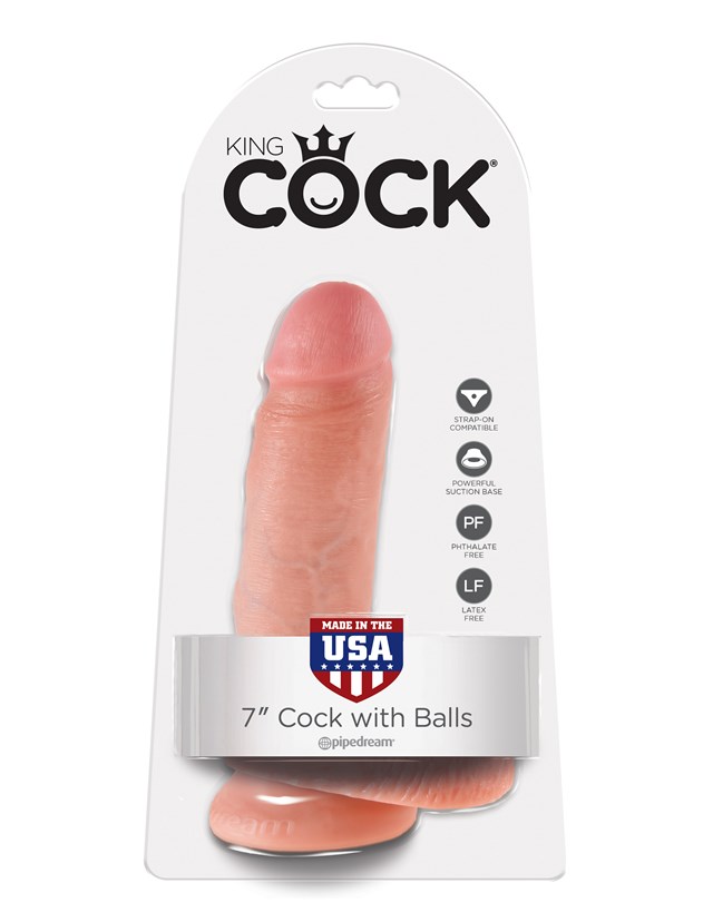 Cock with Balls 18cm - Flesh