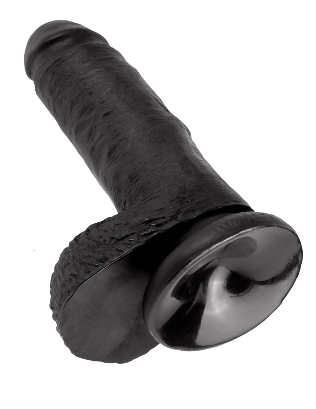 Cock with Balls 18cm - Black