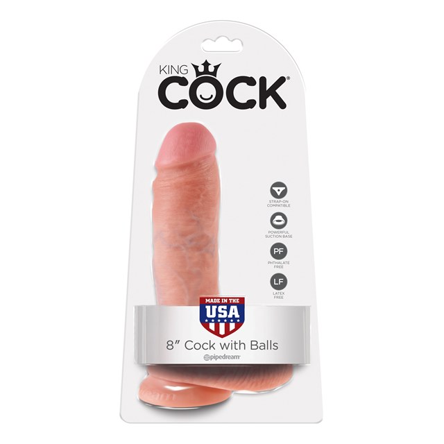Cock with Balls 20.5cm - Flesh