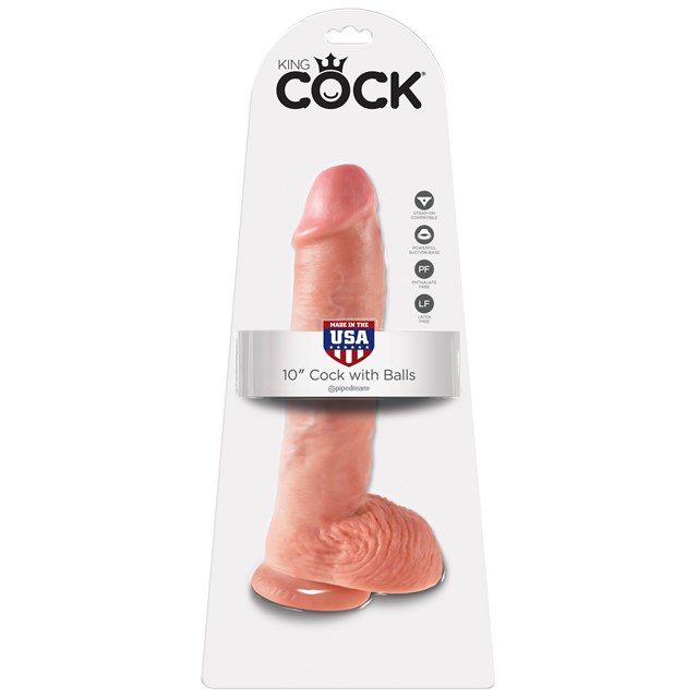 Cock with Balls 25.5cm - Flesh