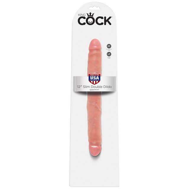 Slim Double Dildo 30cm - Flesh