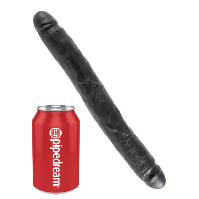 Slim Double Dildo 30cm - Black