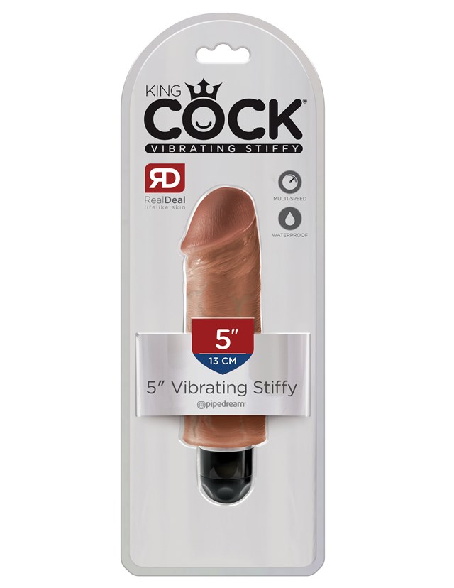 Stiffy Vibrerande Dildo 15.5 cm - Solbränd