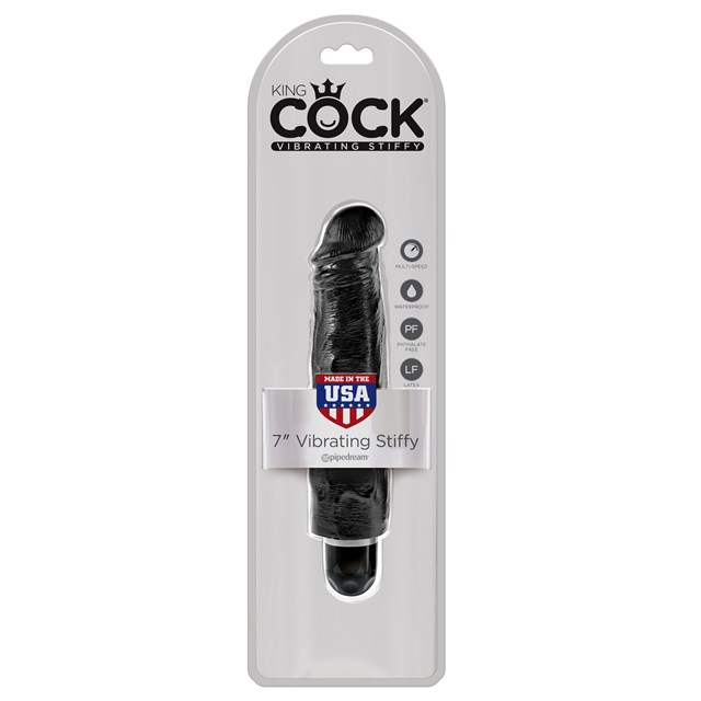 King Cock 7" Stiffy - Black