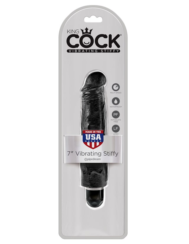 King Cock 7" Stiffy - Black