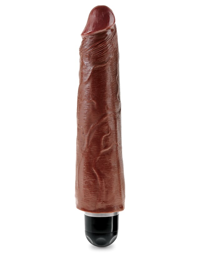 Stiffy 23 cm Vibrerande Dildo - Brun
