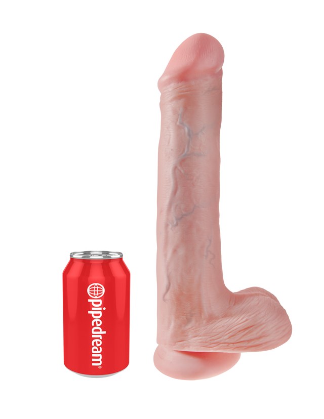 Cock with Balls 33 cm - Flesh