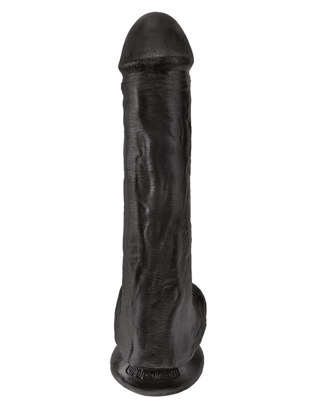 Cock with Balls 33 cm - Black
