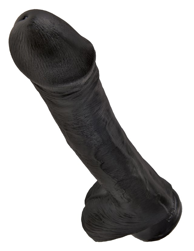 Cock with Balls 33 cm - Black