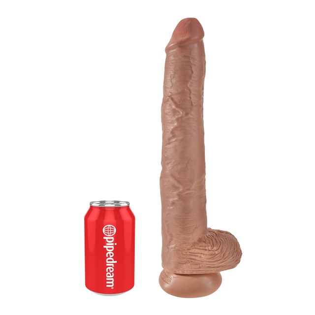 King Cock with Balls 35.6 - Tan
