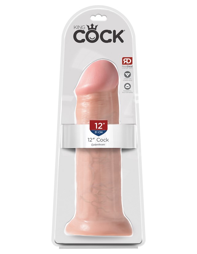 Dildo 30.5 cm - Naturlig ljusfärg