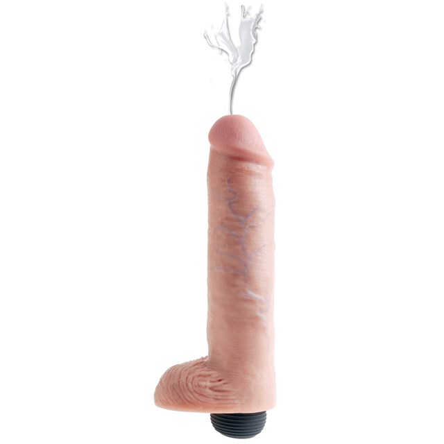King Cock Squirting with Balls 26cm - Flesh