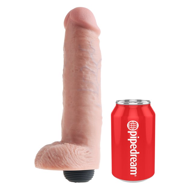 King Cock Squirting with Balls 26cm - Flesh