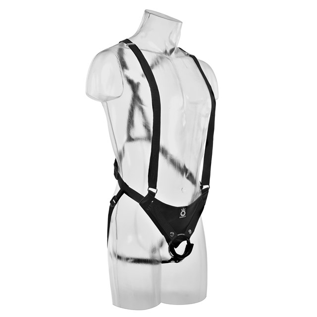 King Cock 12" Hollow Strap-On Suspender System