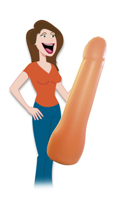 Captain Pecker Inflatable Party Pecker Captain Pecker Inflatable Party Pecker
