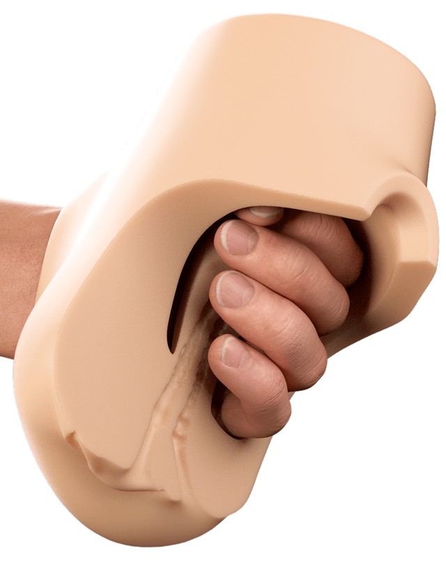 Double Pounder Vibrating Squeeze Stroker