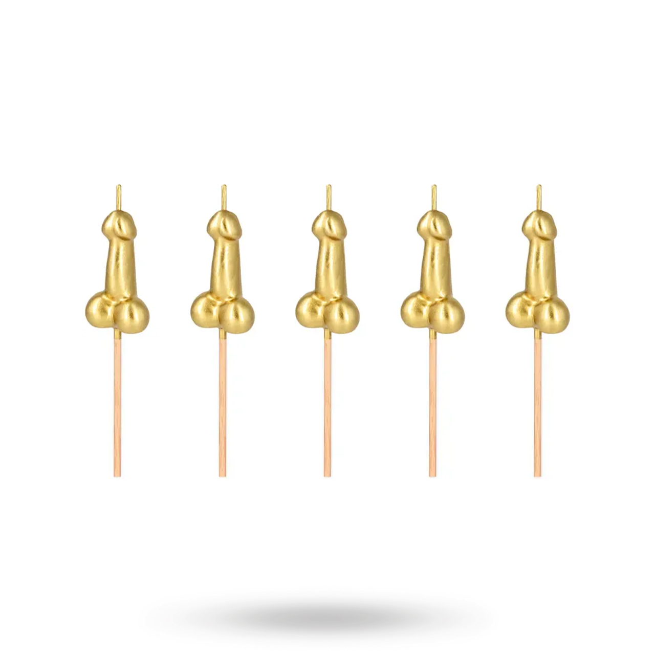 Penis Candles Gold 5-pack