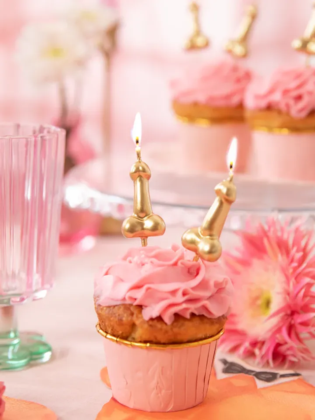 Penis Candles Gold 5-pack