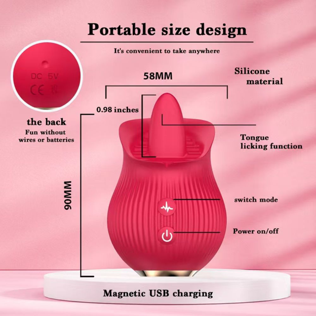 Petal Bliss Tongue-Licking Vibrator