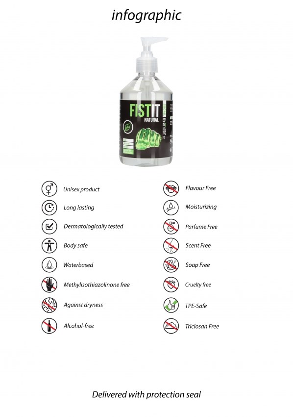 Naturligt Veganskt vattenbaserat Glidmedel 500 ml